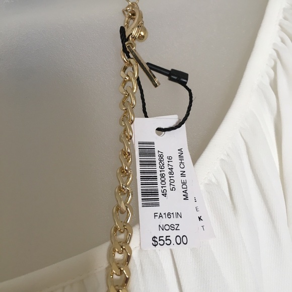 WHBM Tiger Eye & Tassel Pendant Long Necklace - Picture 4 of 6